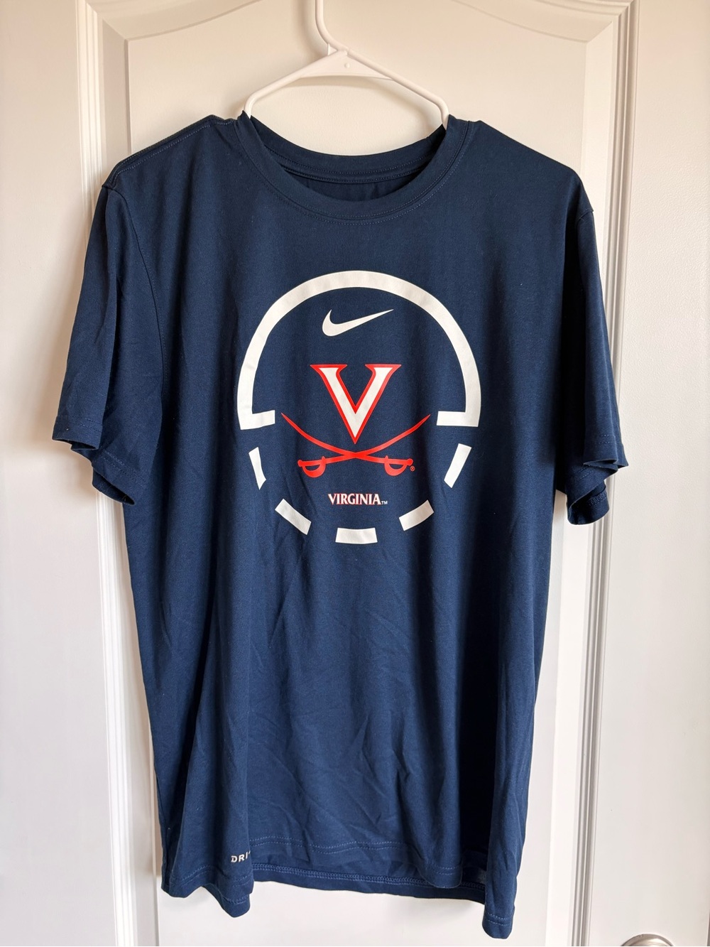 Nike Navy Virginia Cavaliers Short Sleeve Logo Tee